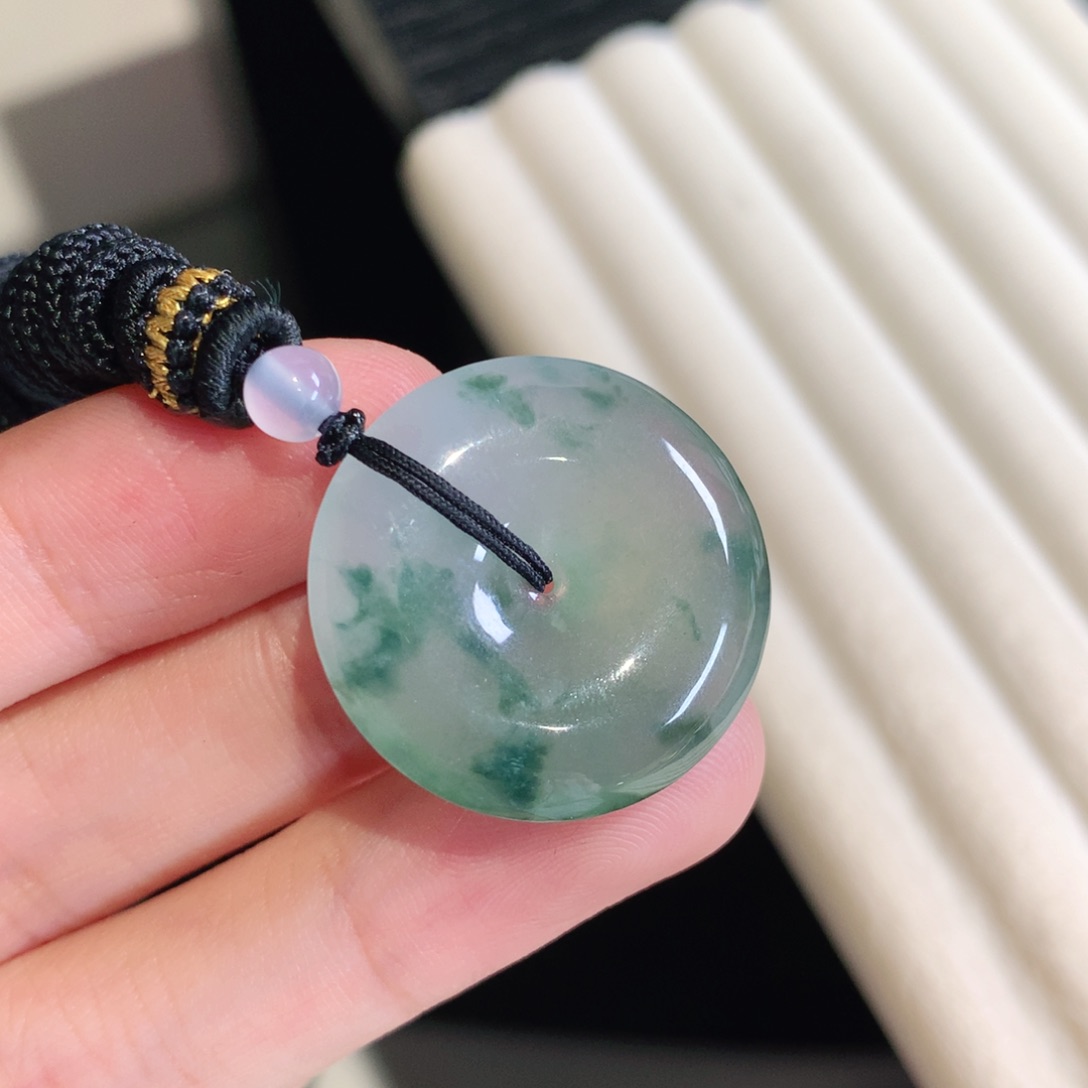 翡翠颈饰未镶嵌开**鸭