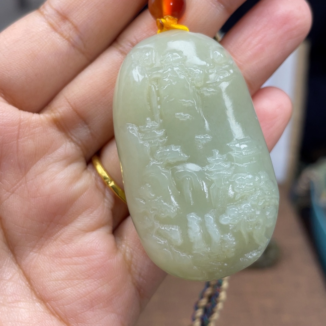 和田玉未镶嵌颈饰