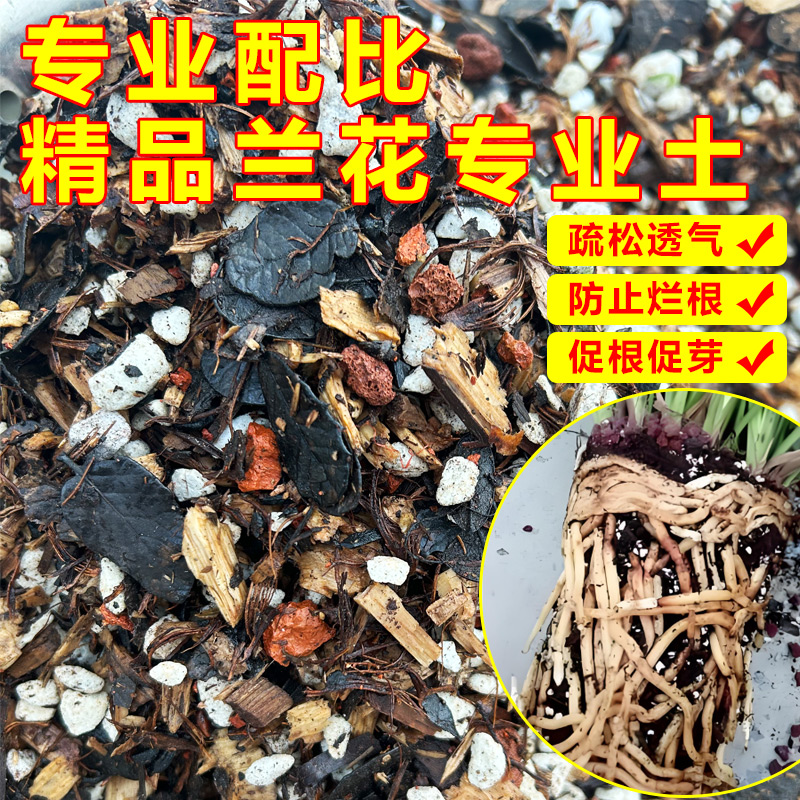 精品兰花植料，1袋可种4盆