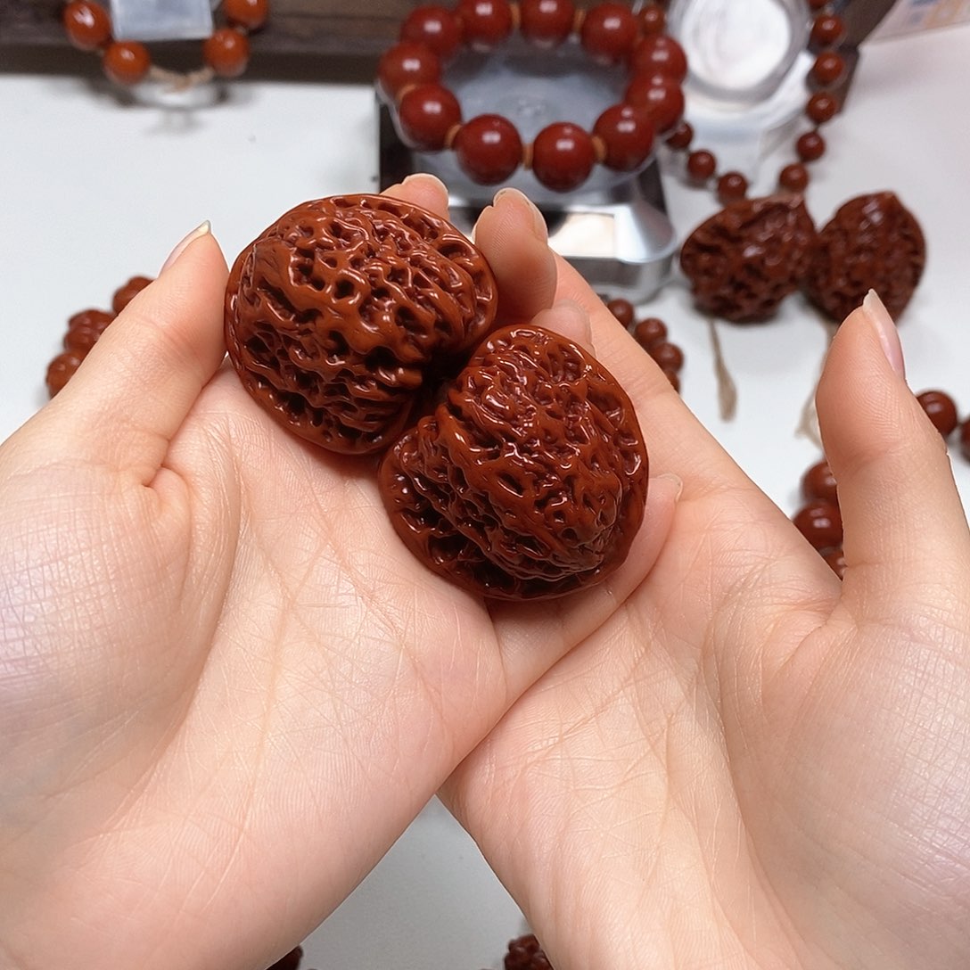 橄榄核手串硕*-核桃核桃