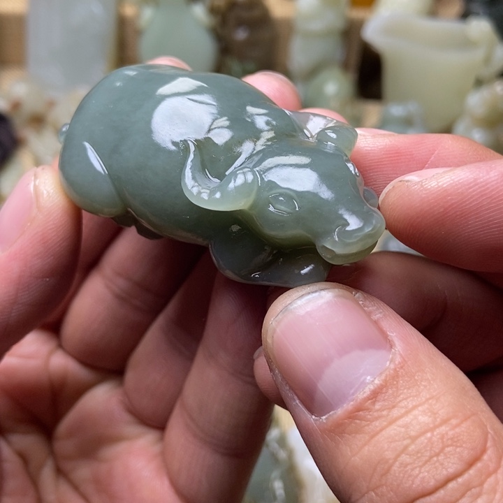 谯***虾和田玉未镶嵌挂件