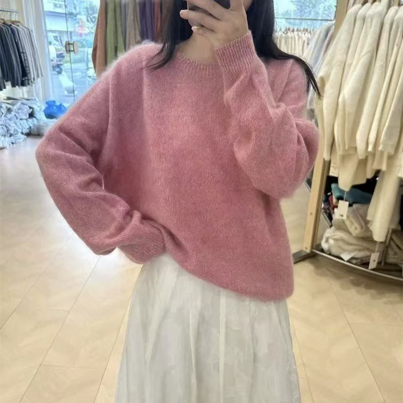 【鑫绒毛衣】秋冬毛针织衫韩版毛衣针织衫纯色Y000-A315