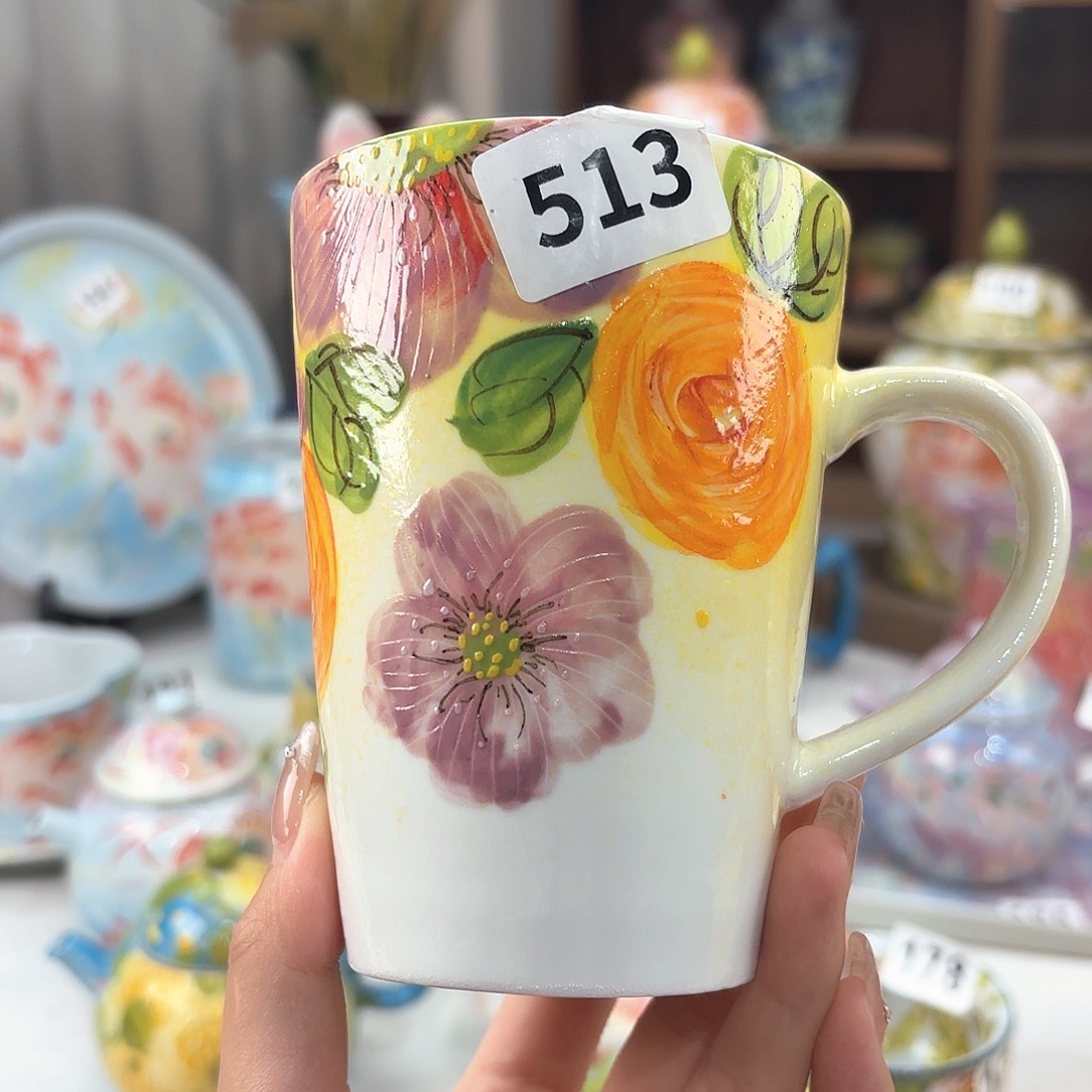 景德镇手绘高温釉下彩陶瓷茶具