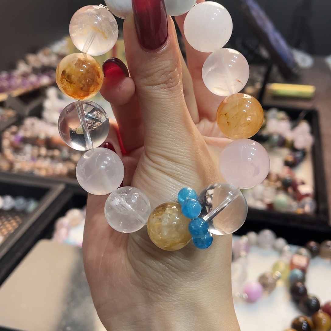 水晶未镶嵌手链晴天