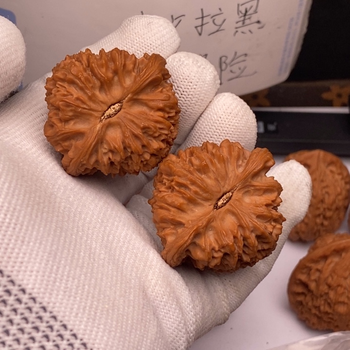 把件文玩核桃白*南疆石43