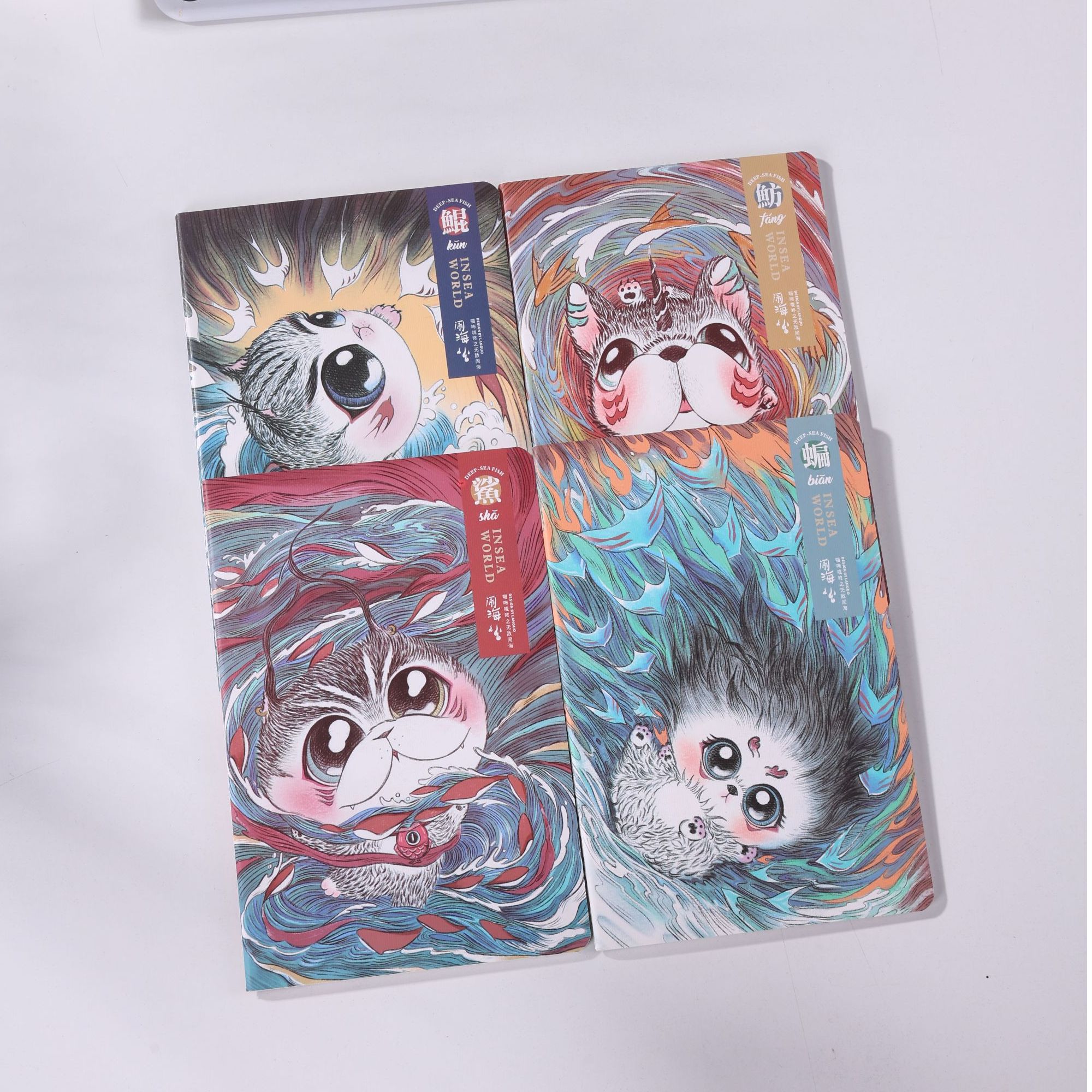 蓝果【喵咘咙咚闹勒个海A5车线本】笔记本学习书写本册练习本