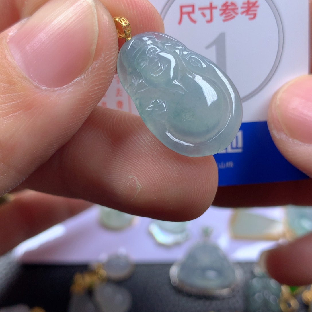 【闪购商品】翡翠颈饰18K金镶嵌翡翠