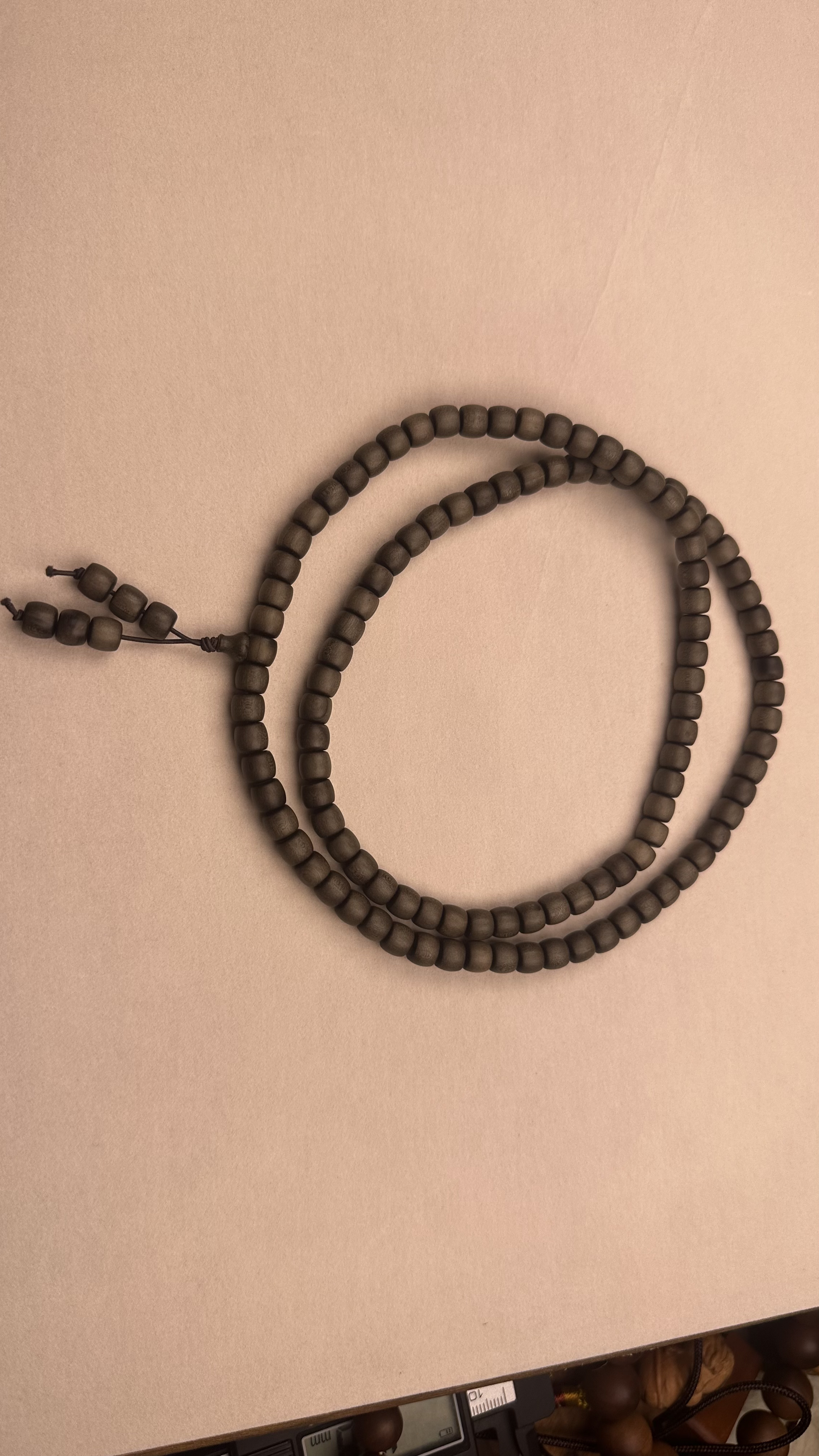 印度正区迈索尔老山檀6.7老型108颗奶香带薄荷凉韵