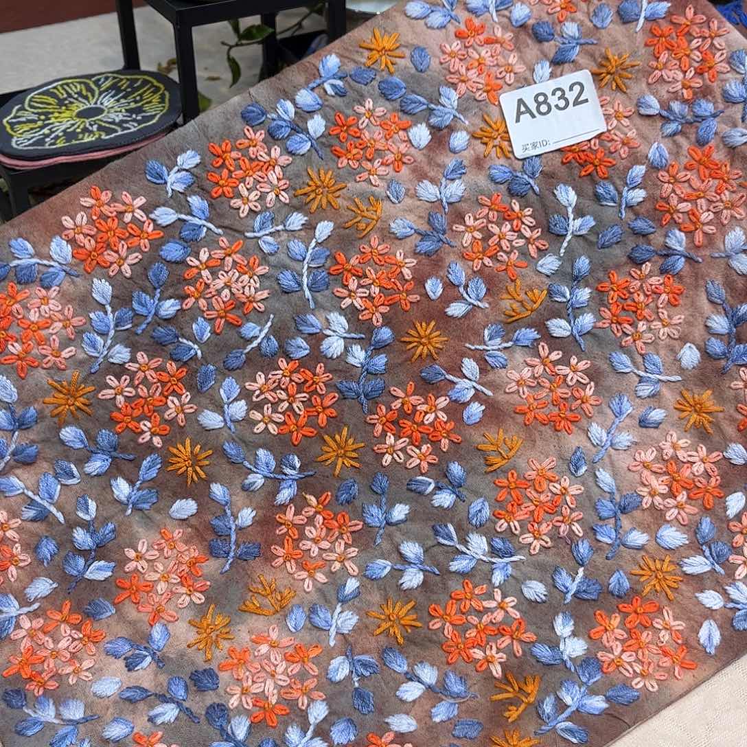 规格30.40刺子绣茶席