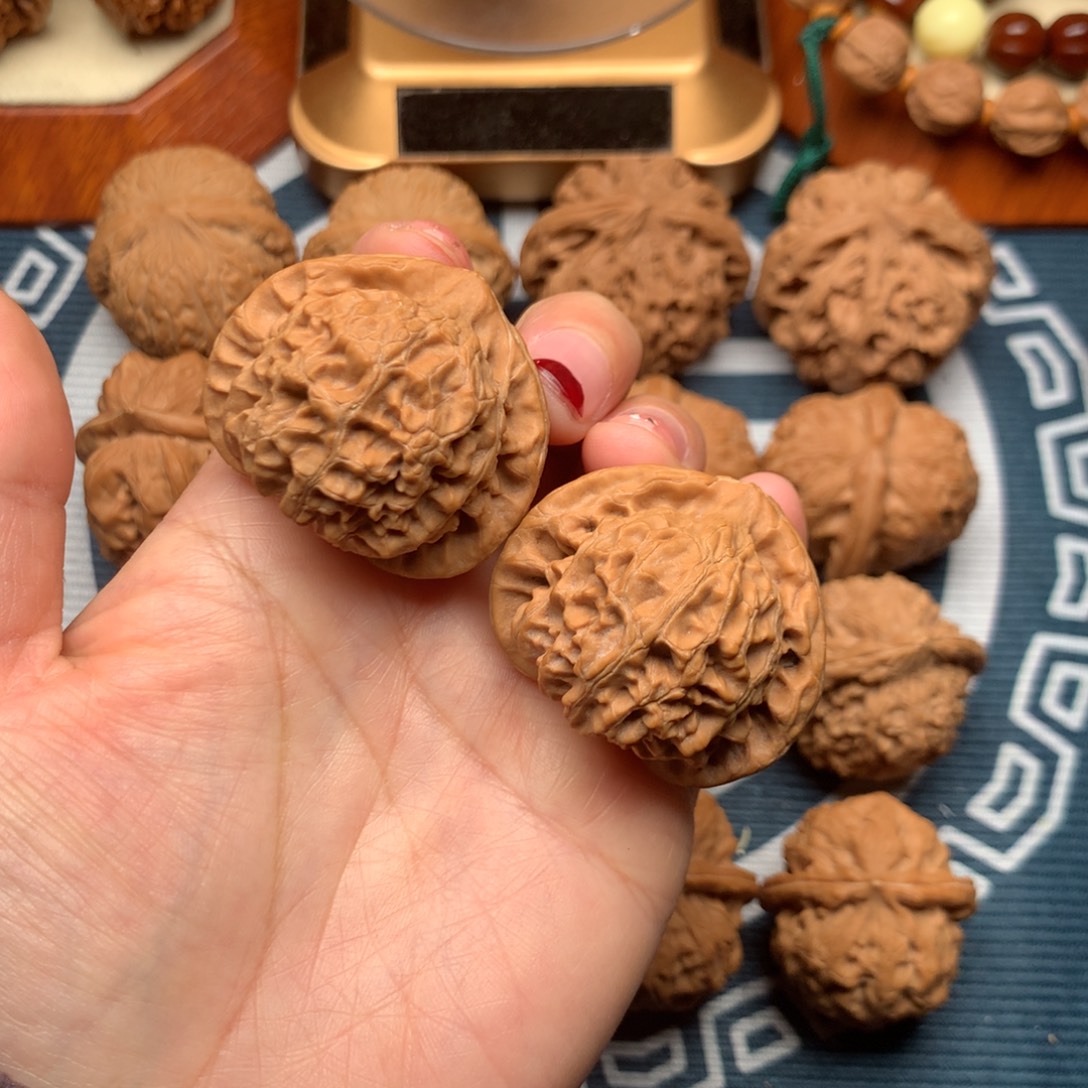 想***果文玩核桃把件苹果园40