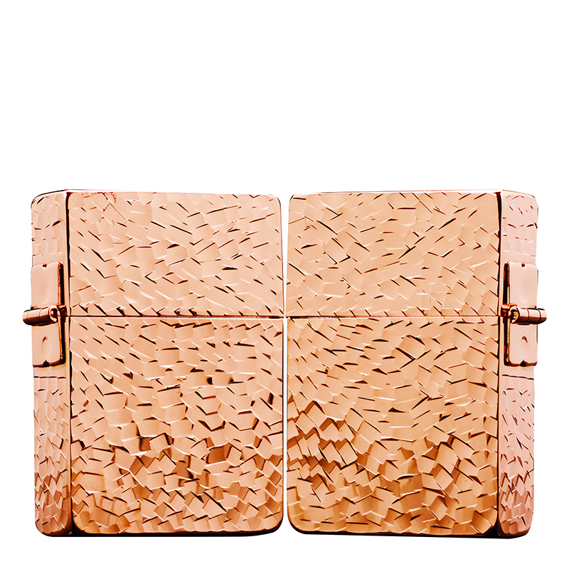 ZIPPO/之宝1935【镀玫瑰金碎碎冰】正品煤油防风打火机KF-FD