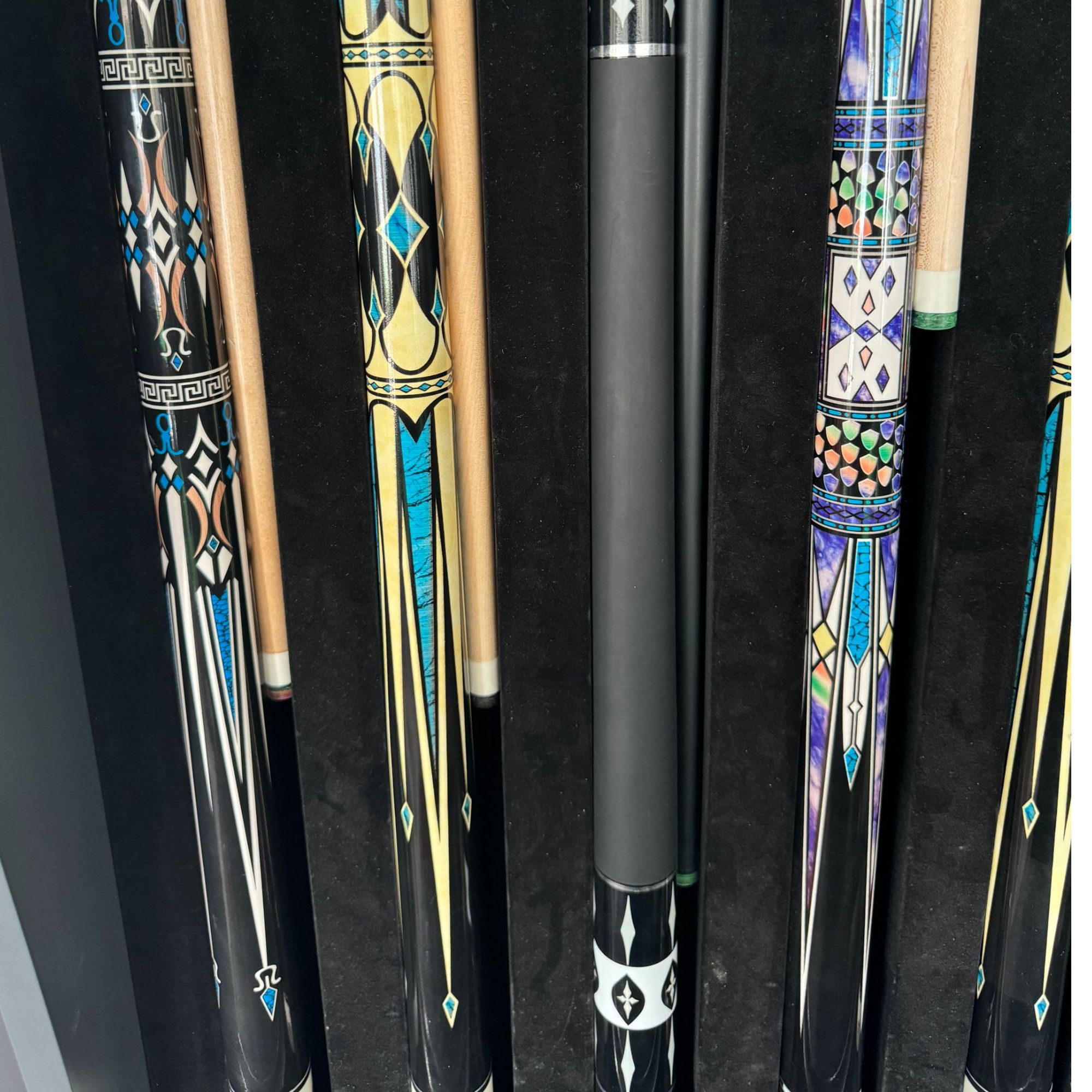 中式大头杆台球杆手工