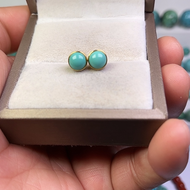 绿松石银S925镶嵌珠宝奇石