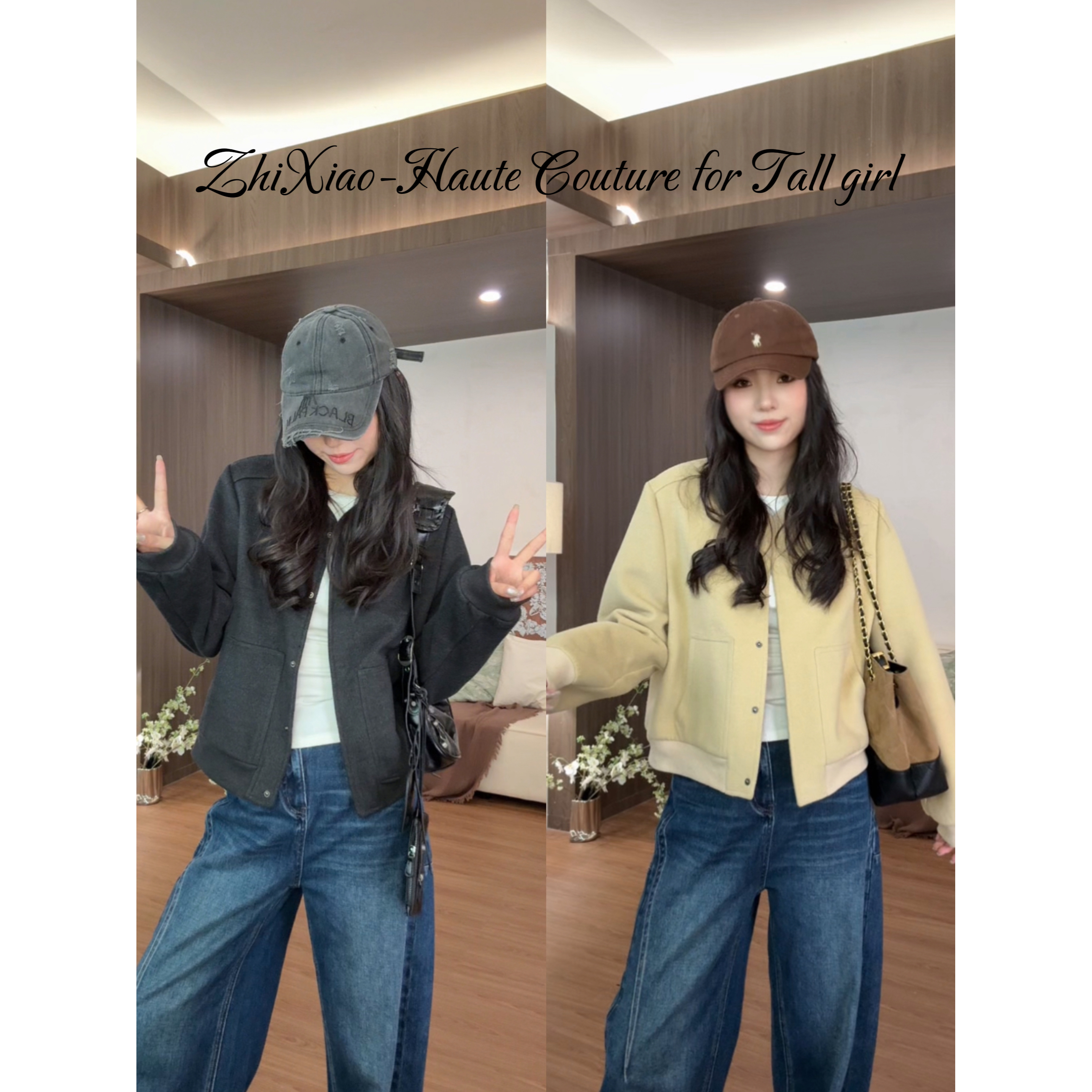 【博主来了】加长秋款休闲设计感高级感棒球服外套 25117