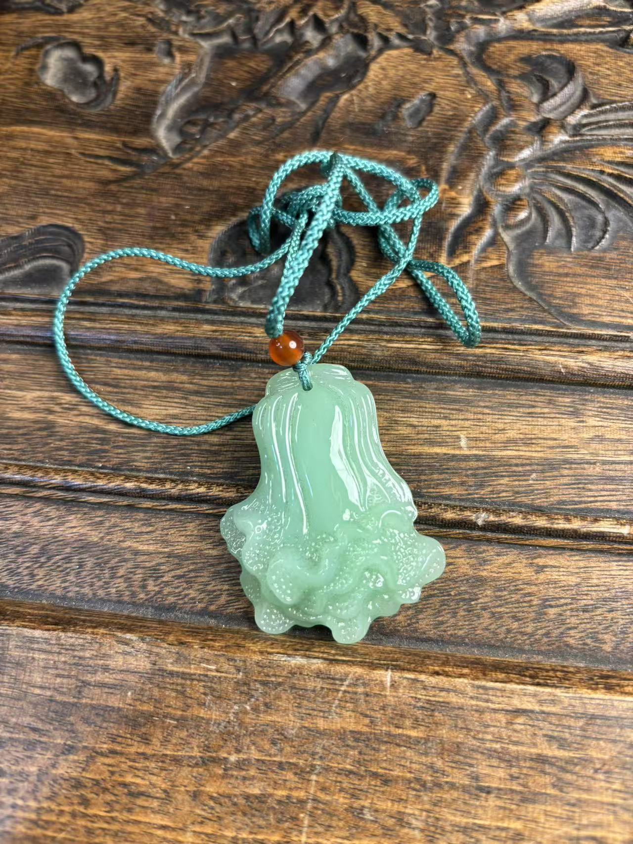 碧玉小白菜吊坠一个{小七甄选}