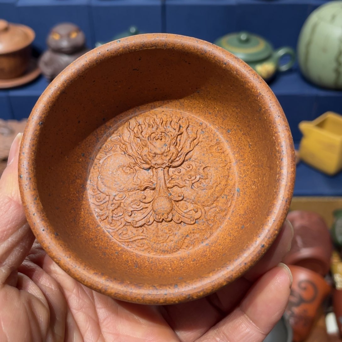 原矿紫砂手工主人杯