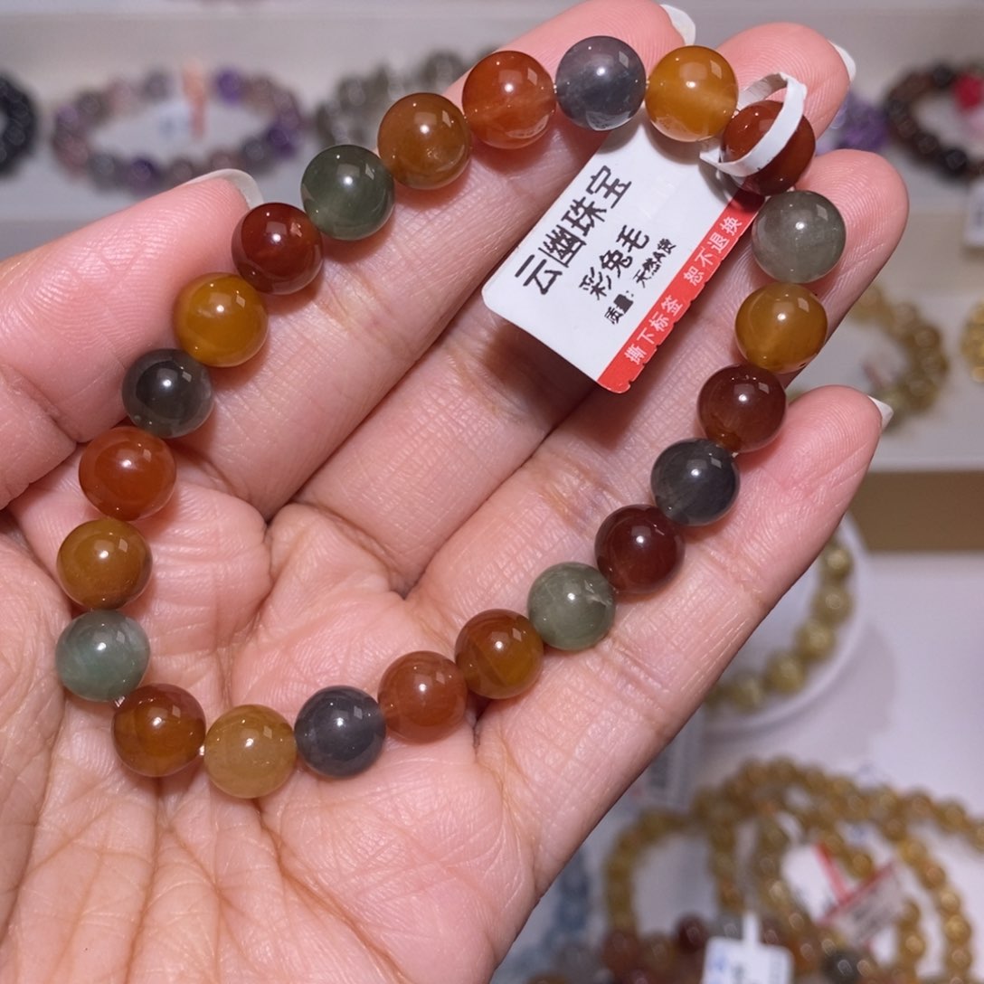 【闪购商品】水晶手链未镶嵌彩兔毛8m