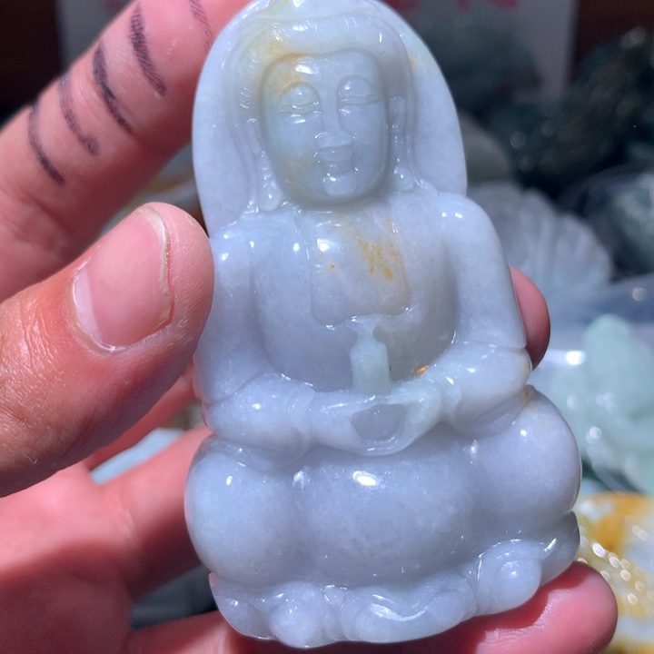 翡翠未镶嵌颈饰保真天然a货翡翠