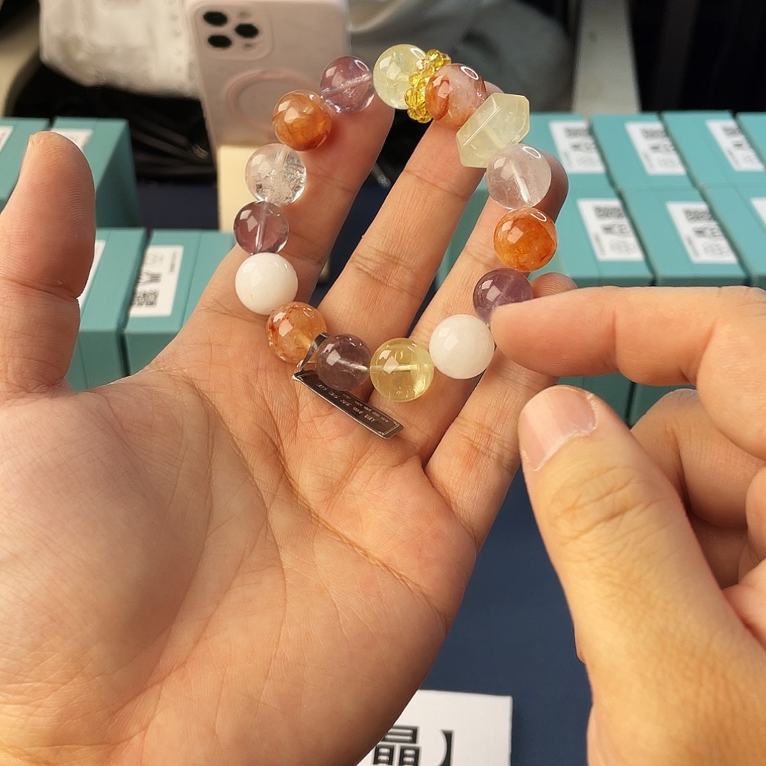 水晶手链银S925镶嵌