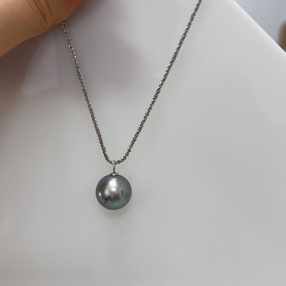 海水珍珠吊坠18K金镶嵌h301