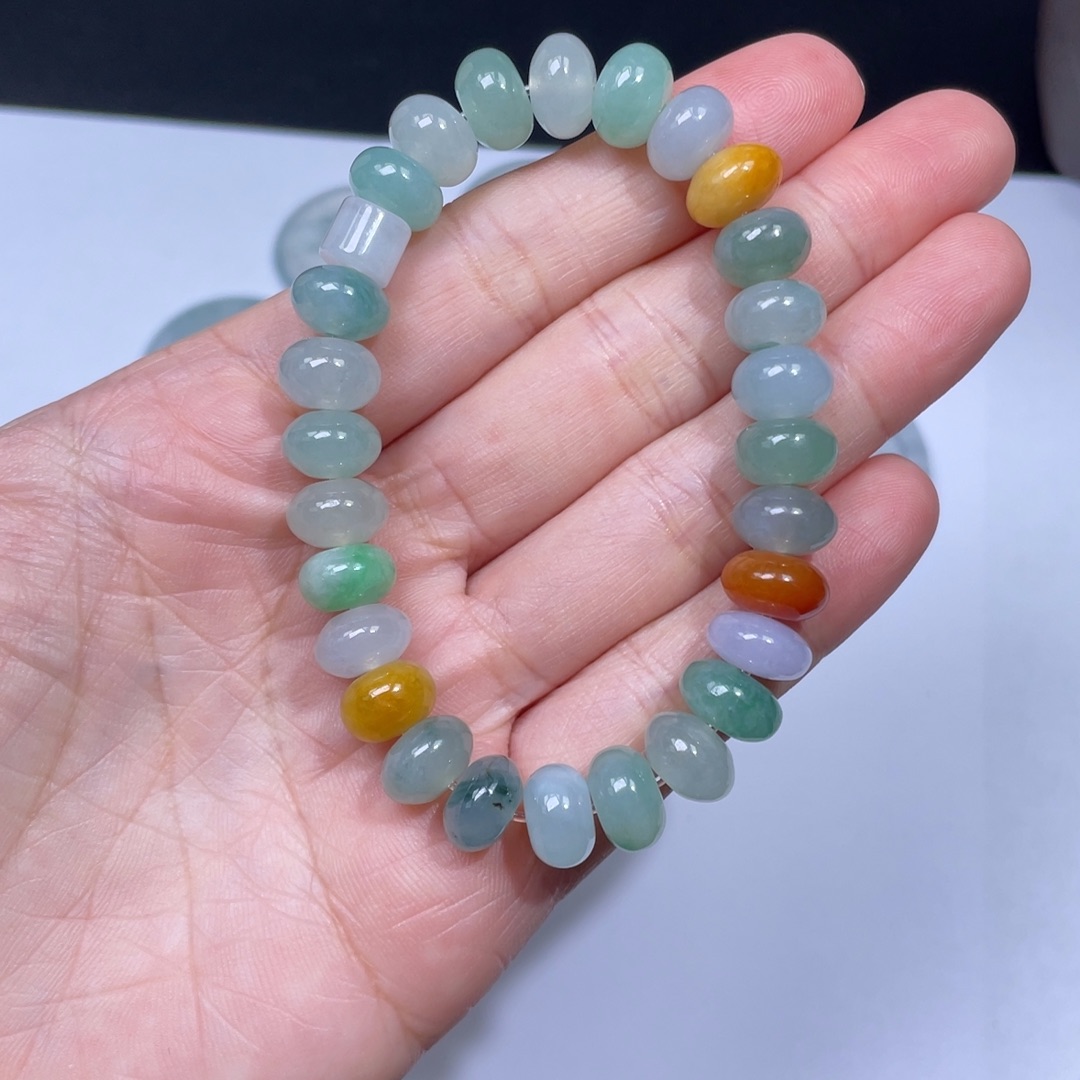 翡翠手链未镶嵌手串