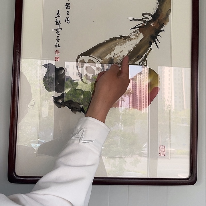 国画翟杰辉花鸟作品