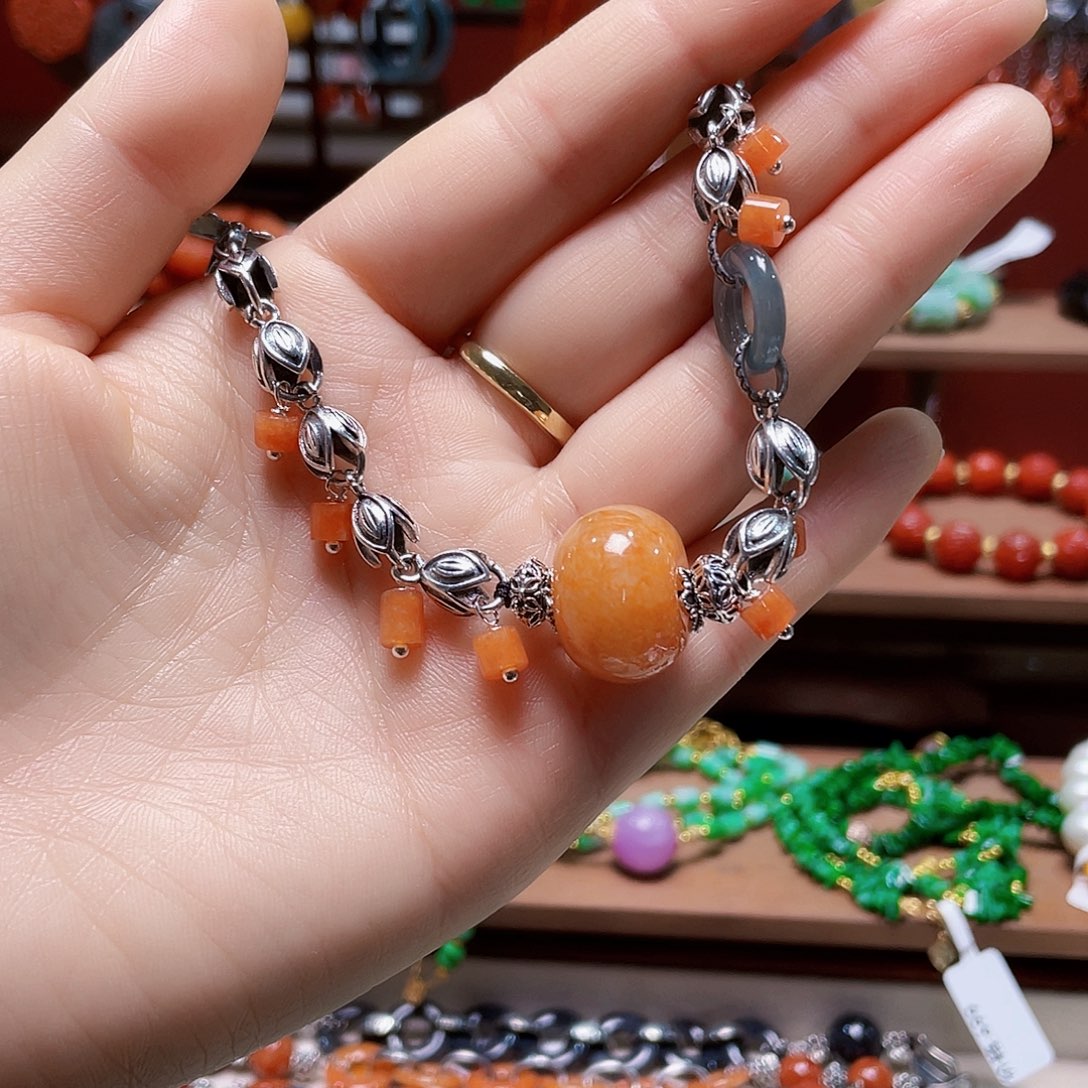 翡翠未镶嵌手链饰品