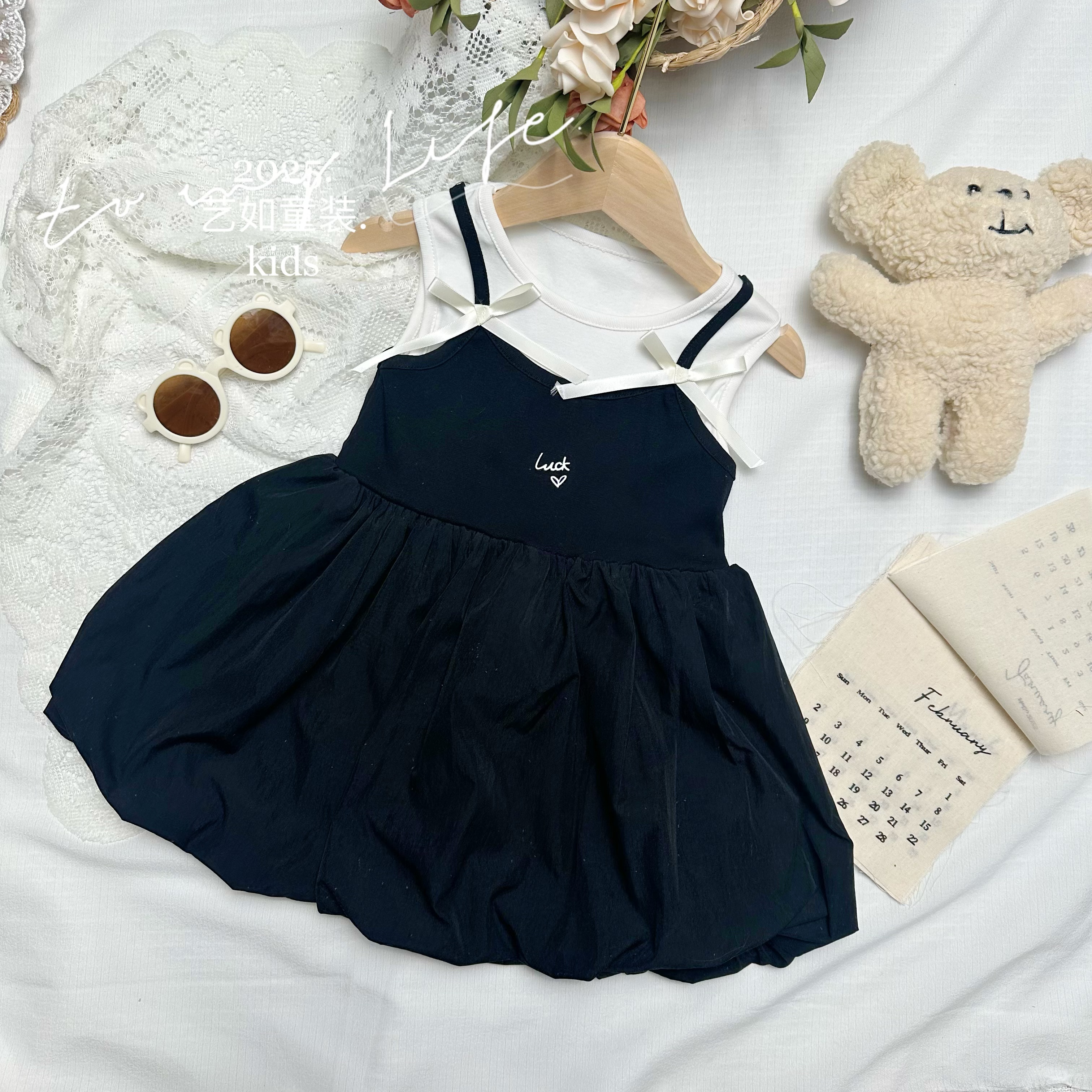 番茄家*夏季上新黑白裙子D-W396