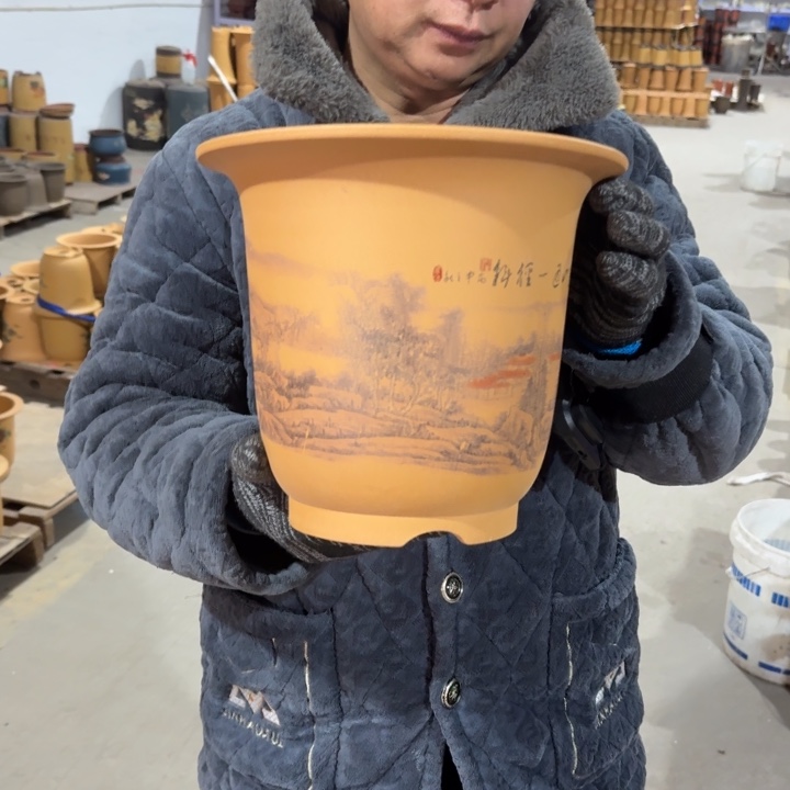 紫砂花盆破损补发