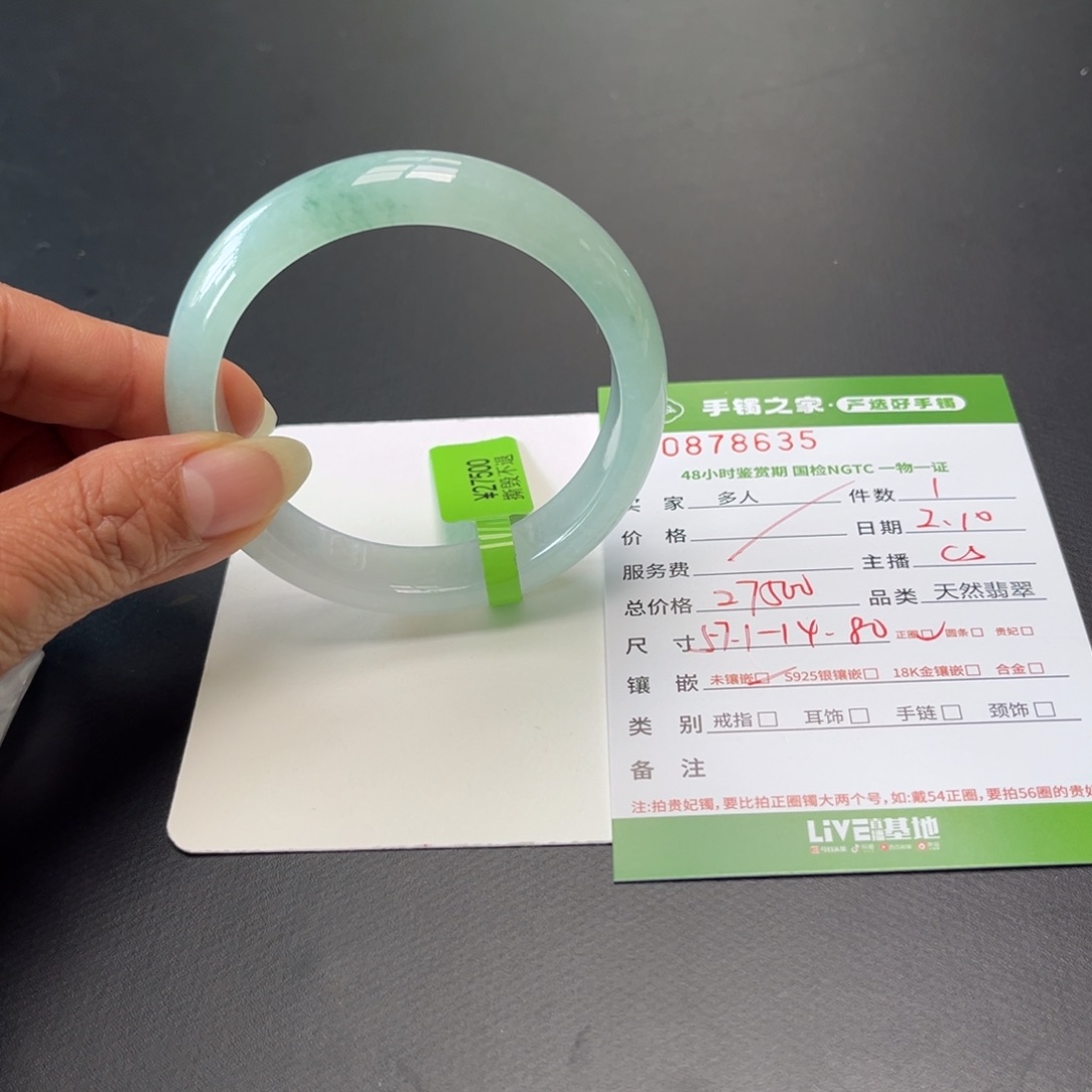 翡翠手镯未镶嵌多人
