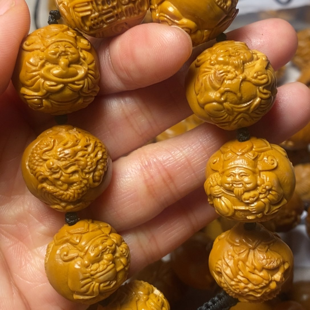 橄榄核手串/手链九龙财神