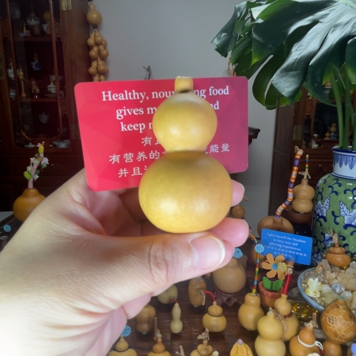 哆***梦贴片口双圆葫芦带棉线