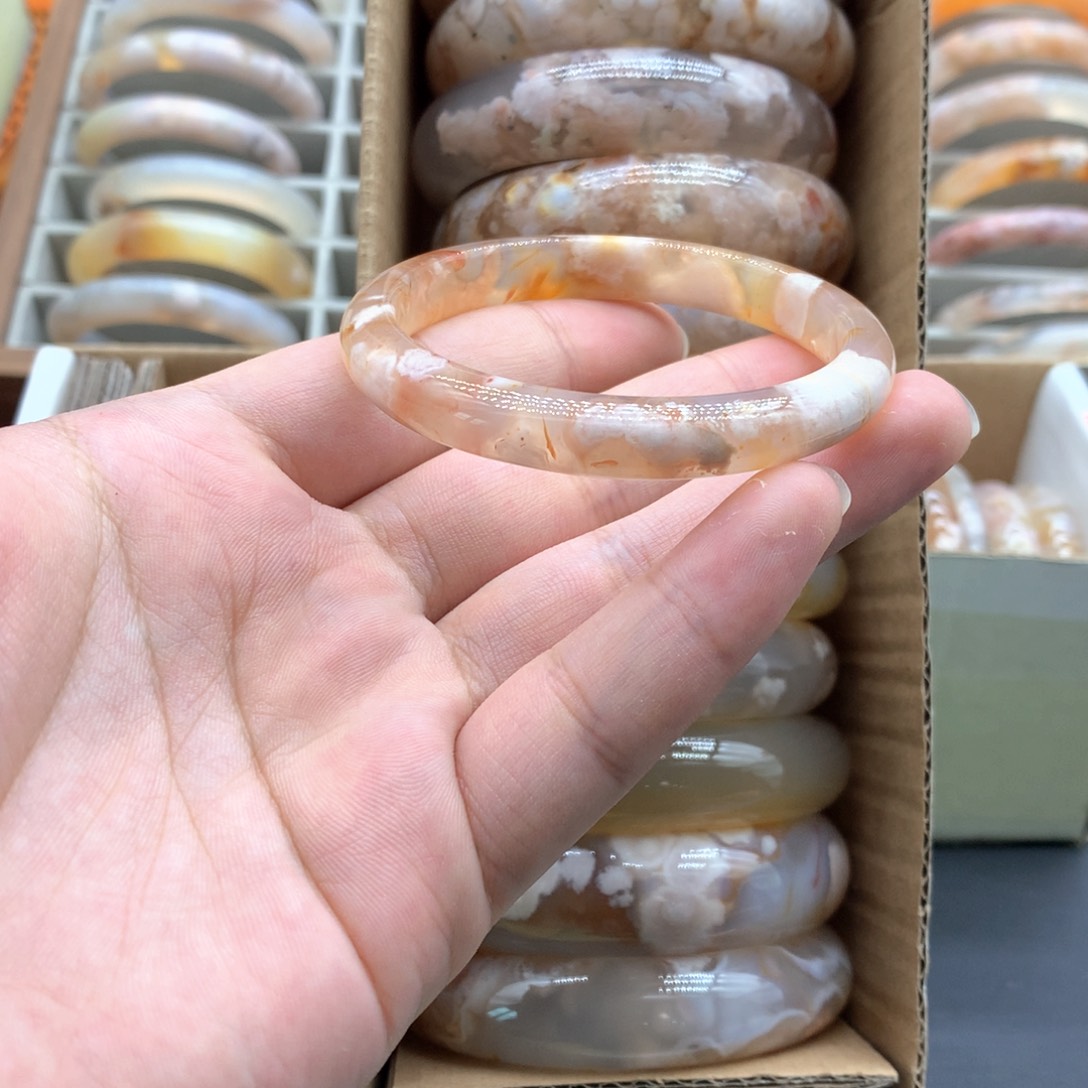 【闪购商品】玛瑙/玉髓手镯未镶嵌S***.