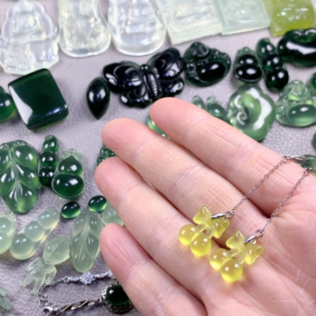【闪购商品】蛇纹石玉岫玉未镶嵌