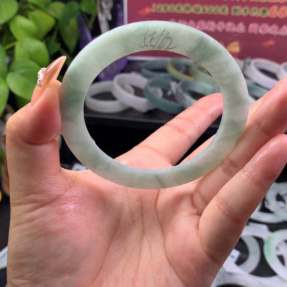 定制翡翠叮当镯未镶嵌55/62