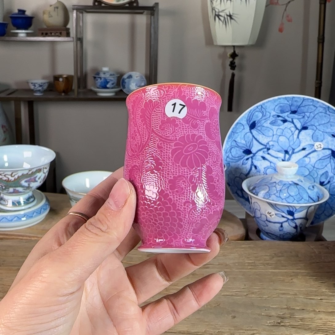 杯景德镇陶瓷柴烧多人