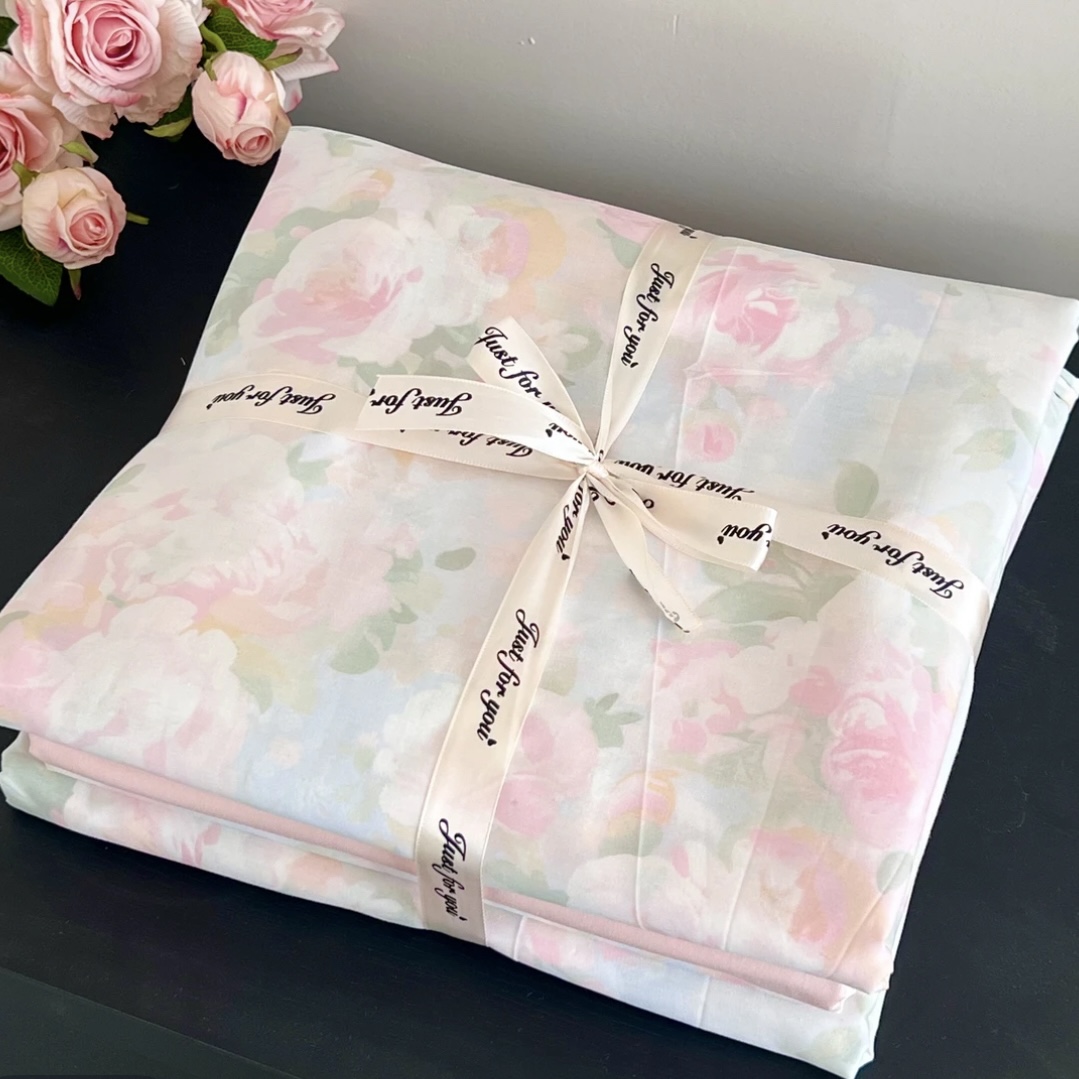 【蓝茵河畔床单】夏季新款亲肤柔软双层纱床单