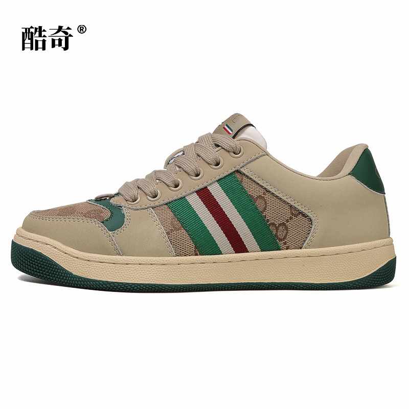 (经典小脏鞋）新款轻奢港风复古男女同款时尚百搭真皮休闲鞋