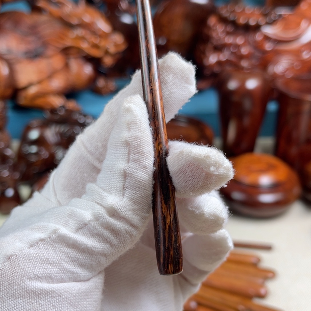 我***香黄花梨/降香黄檀把件茶针