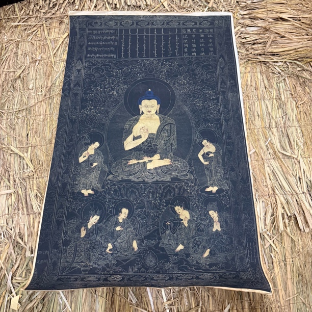 高端精品释迦摩尼绘画类唐卡AA44