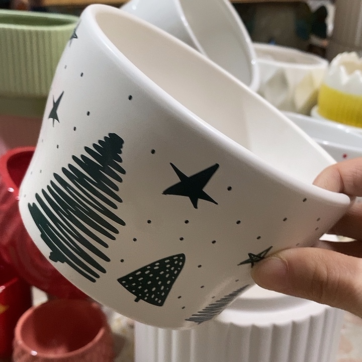 摆件陶陶盆有孔 瑕疵介意勿拍