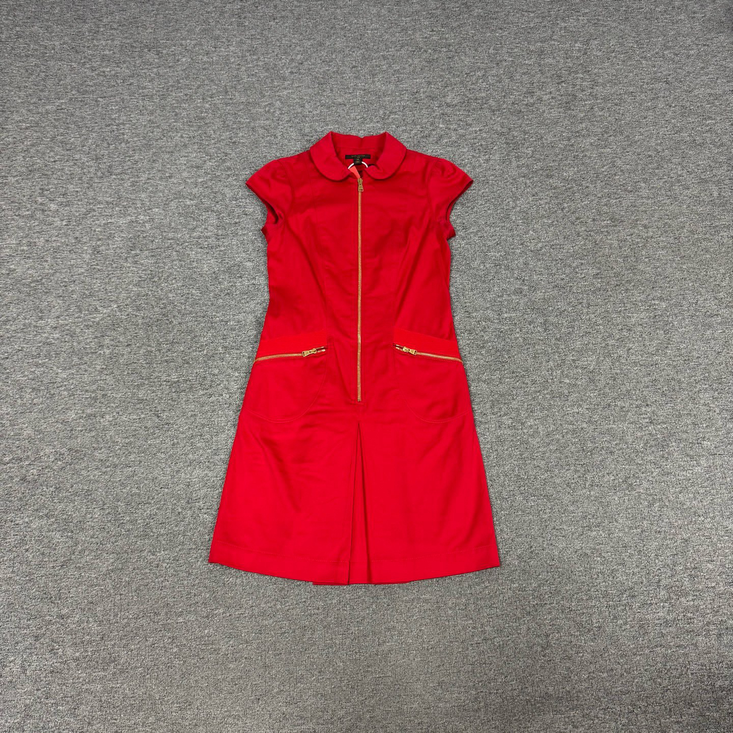 99新 AMIPARIS lv 路易威登 红色 无袖 连衣裙 38码 99新