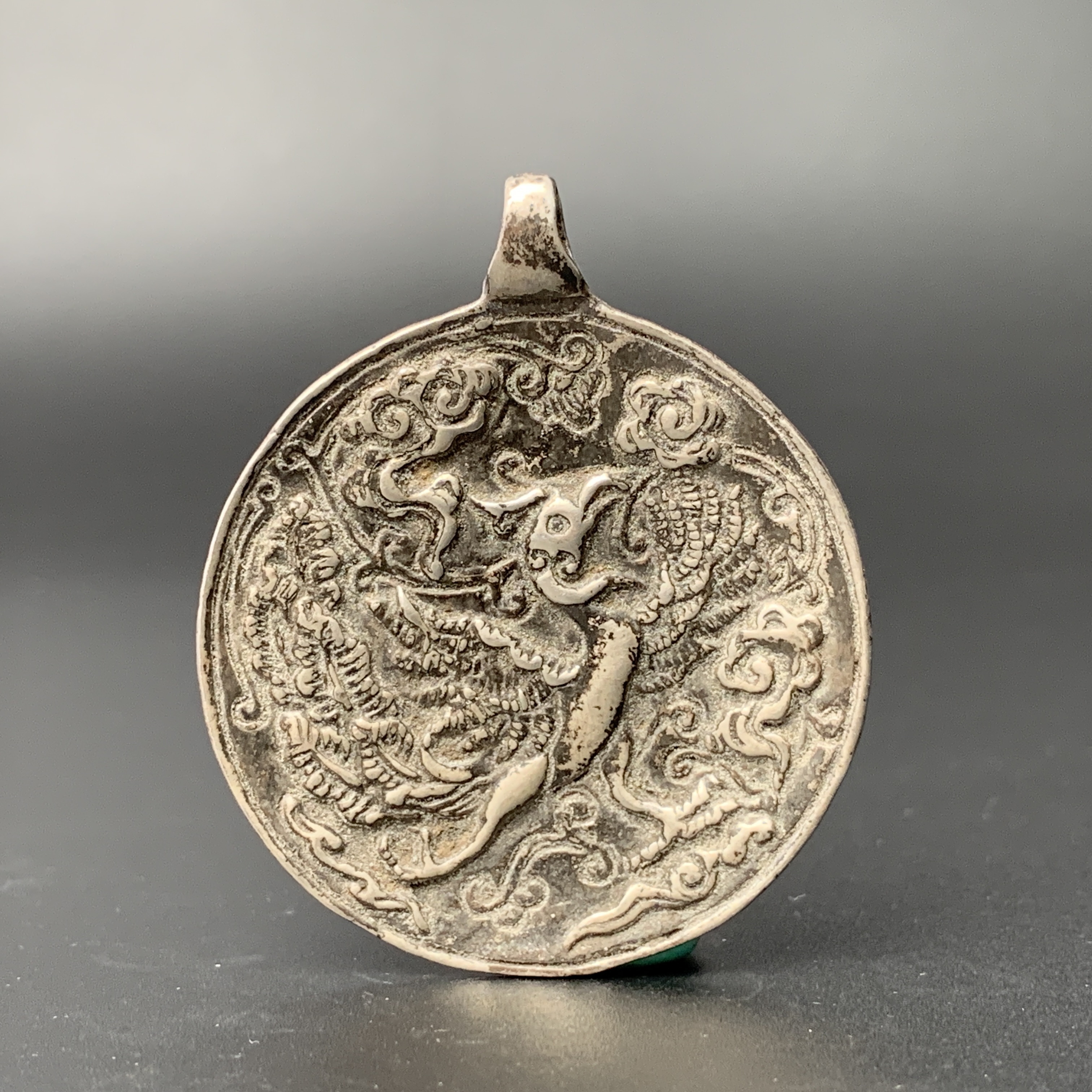 清代·凤纹挂牌（银）42.3mm 21gwsx103018