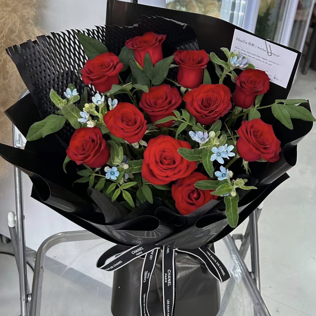 【烟火向星辰所愿皆成真】11朵红玫瑰花束情人节送爱人送女友送老婆同城免费配送