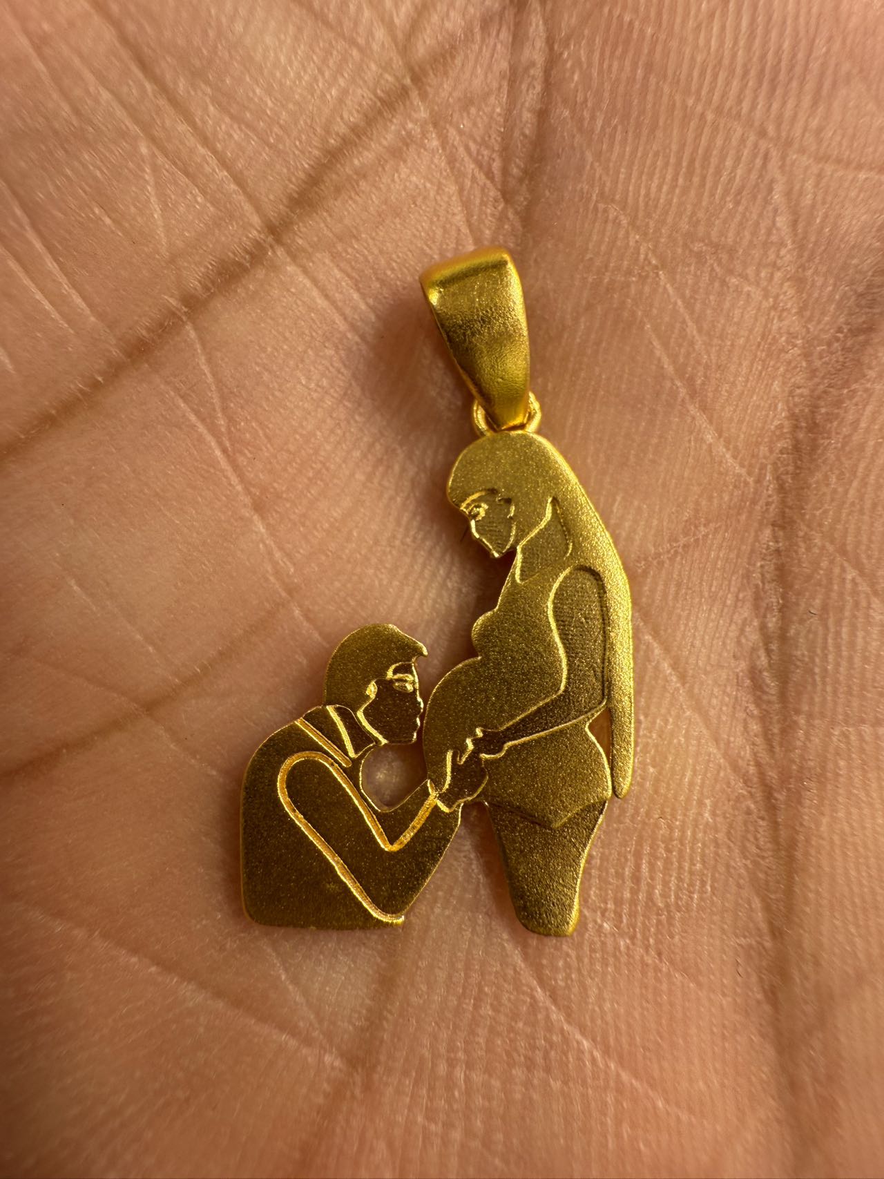 （2号货）放心黄金店足金999吊坠3.55-3.75（送银链）（70货号）