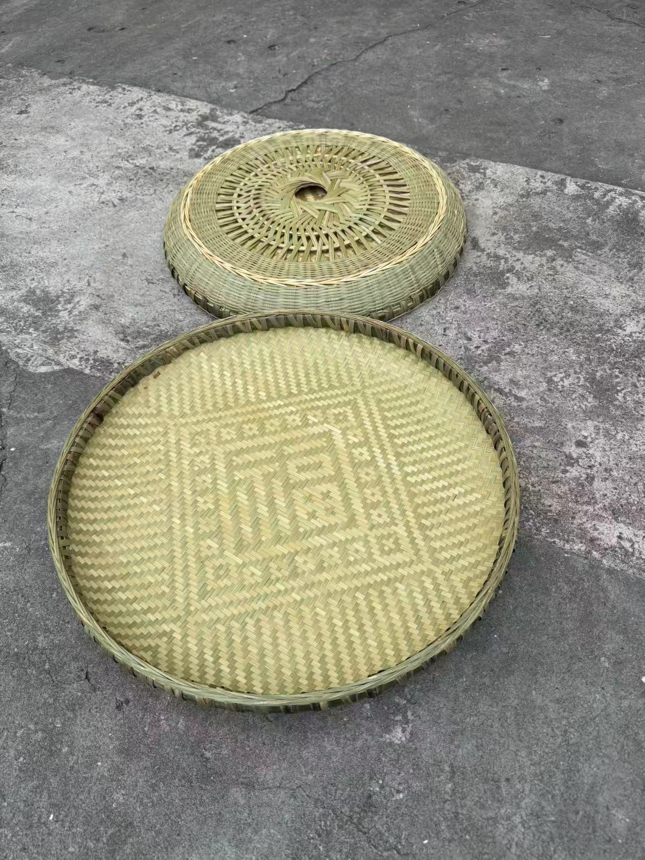 陈师傅的加固底小簸箕竹编包子盘手工馒头筐