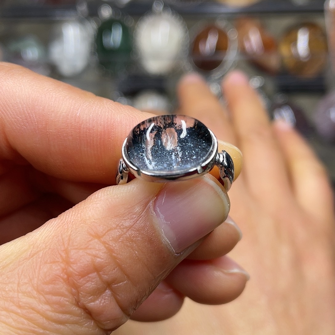 【闪购商品】水晶珠宝半成品银S925镶嵌戒指