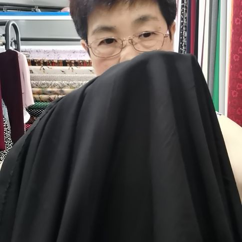 醋酸棉布料黑色布板2米