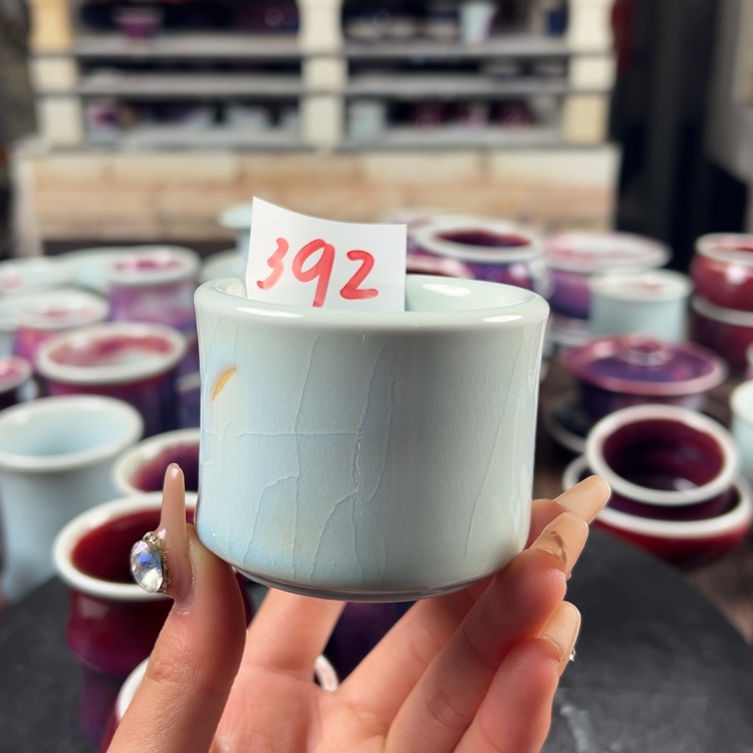 瓷片微瑕主人杯纯手工
