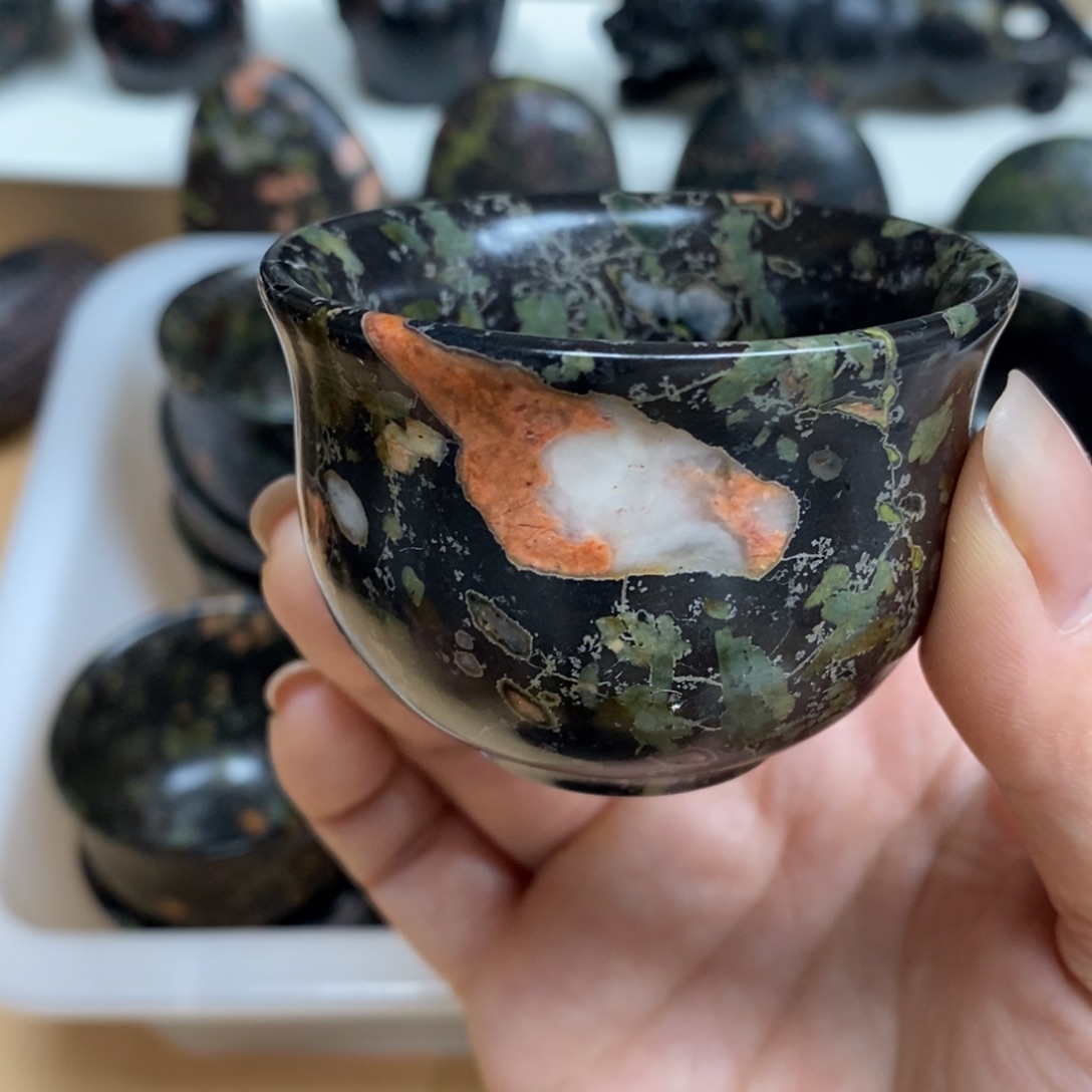 弓***火玉福茶具瓷安山玉